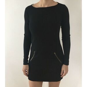 Michael Stars Black Maternity Shirt Dress Size L